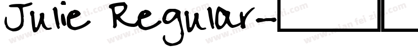 Julie Regular字体转换